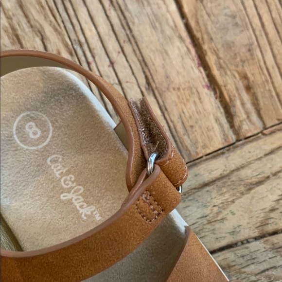Cat & Jack Brown Cognac Shaelyn Sandal Toddler 8 NEW NWT - Picture 3 of 5
